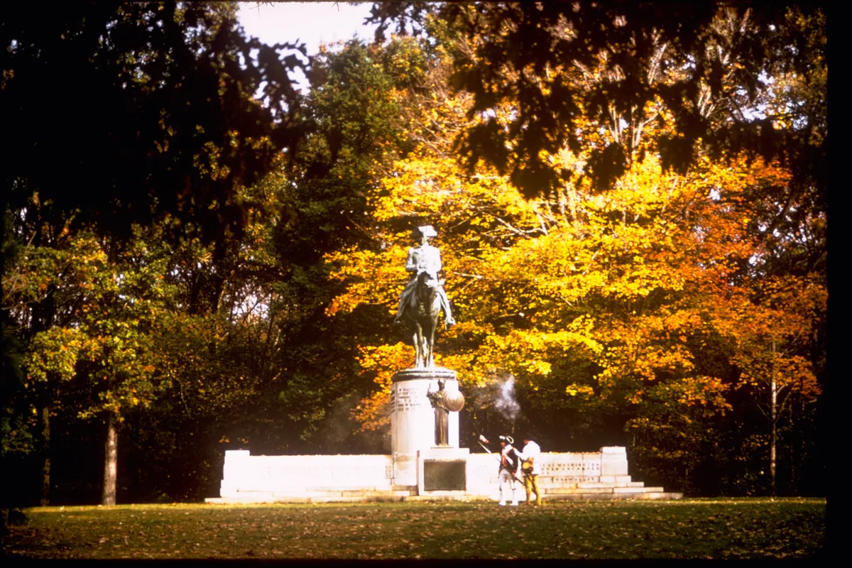 Nathanael Greene equestrian monument at Guilford Courthouse National Military Park